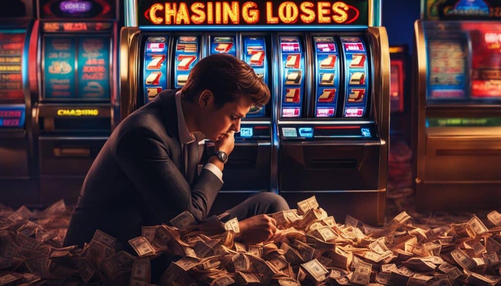 chasing losses gambling image