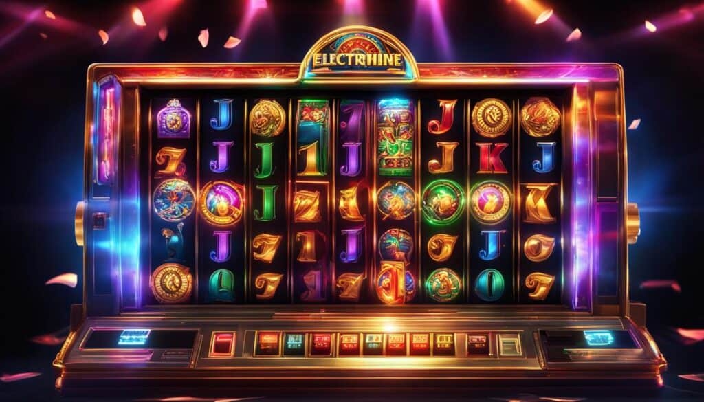 flashing lights in electromechanical slot machine