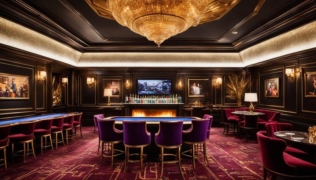 Luxurious high-limit casino room