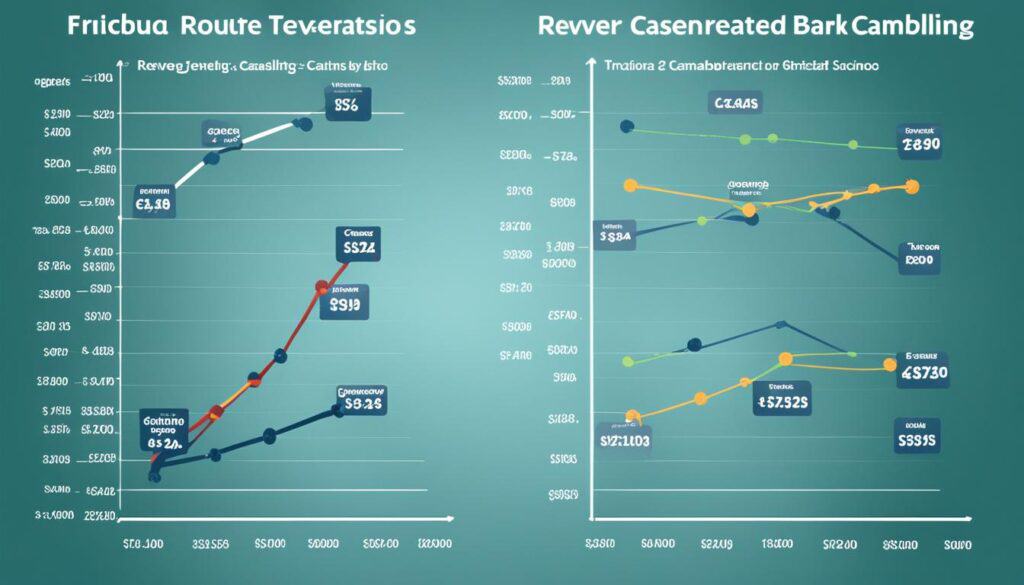 Comparing casino revenues in the gambling industry