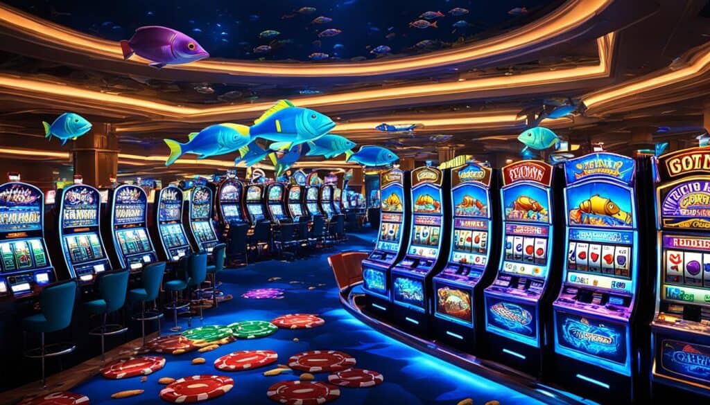 Underwater photography in casino environments