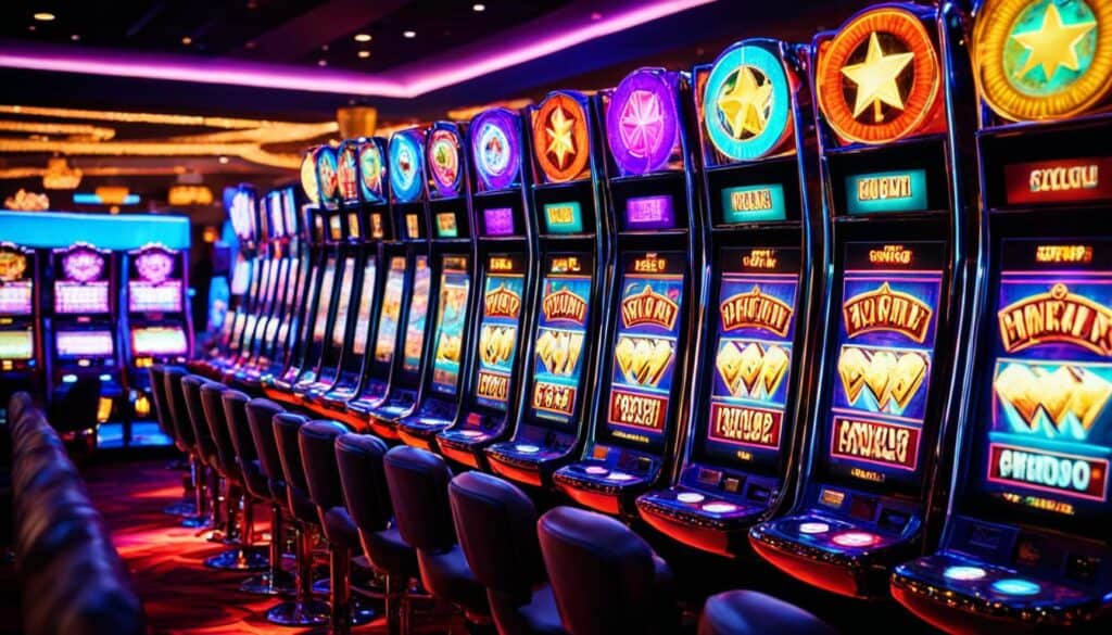 A diverse range of slot machines