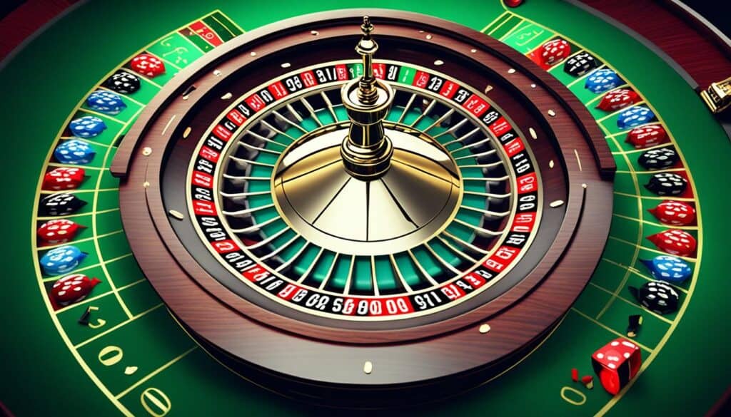 American roulette table layout