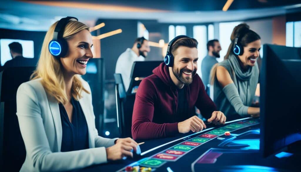 Playing multiplayer online casino games